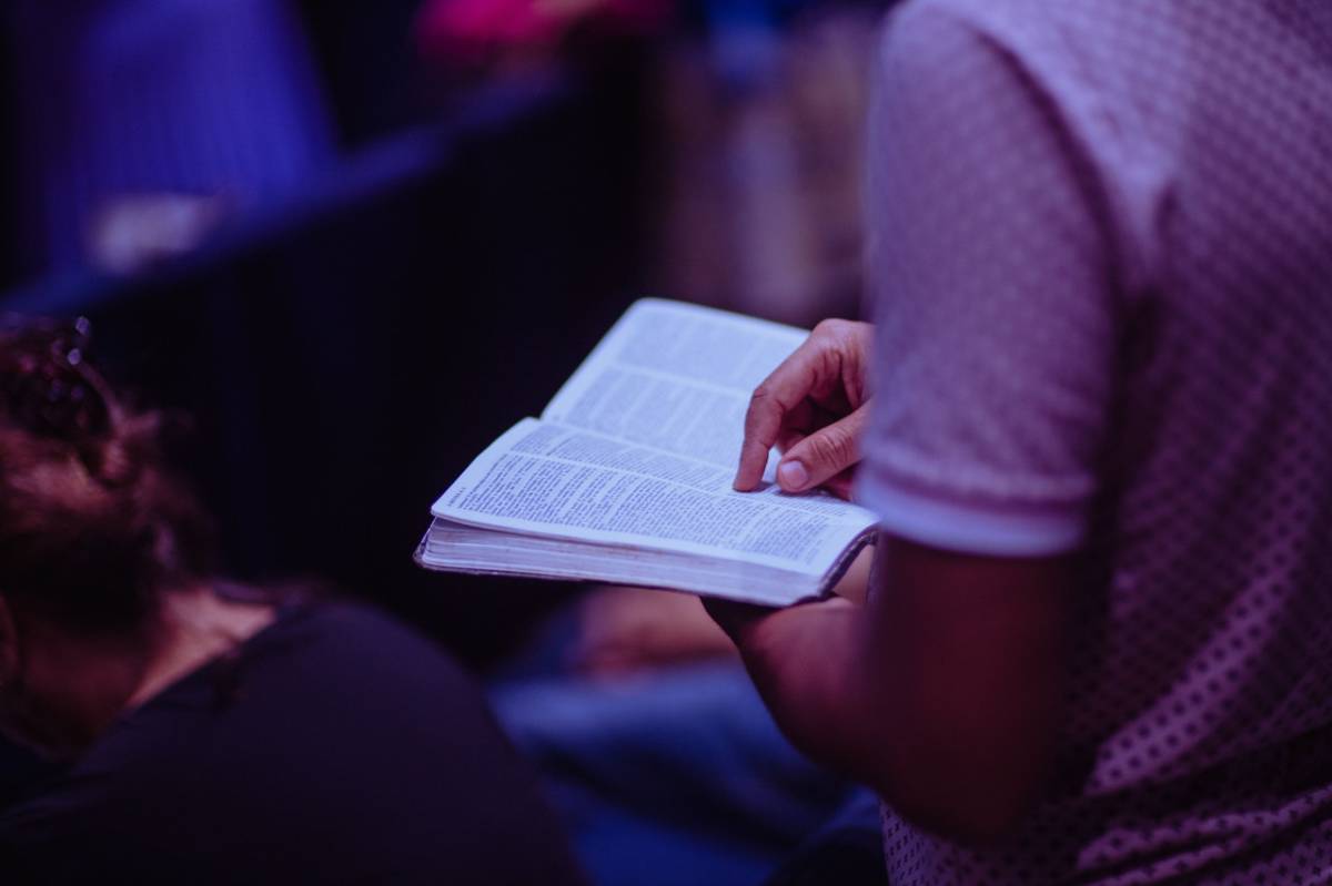 a person reading a book